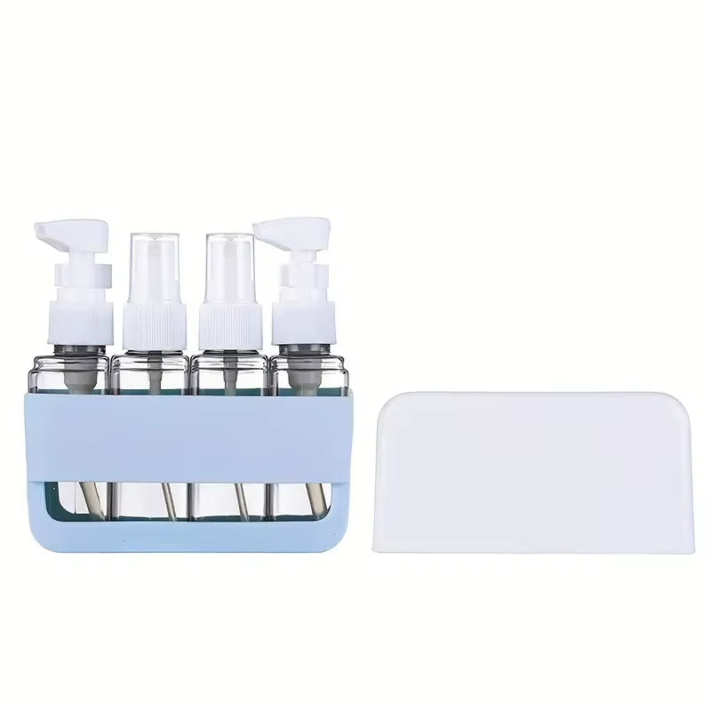 Mini Shampoo Dispenser Portable Travel Bottle Set Refillable Travel Bottles Set for Toiletries Spray Shampoo Shower Lotion