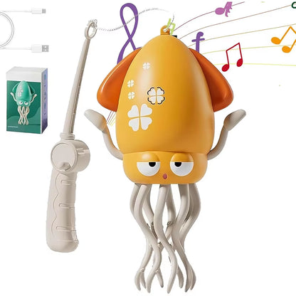 Electric Dancing Octopus Toy Automatic Swing Crawling Dancing Automatic Obstacle Avoidance Octopus Sensor Toy with LED Music Kid