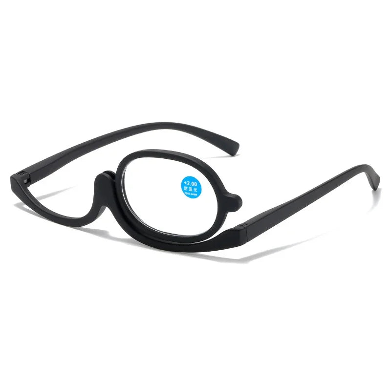 Magnifying Glasses Rotating Makeup Reading Glasses anti Blue Light Make-Up Presbyopic Eyeglasses Diopter +1.0 +1.5 +2.0 to +4.0