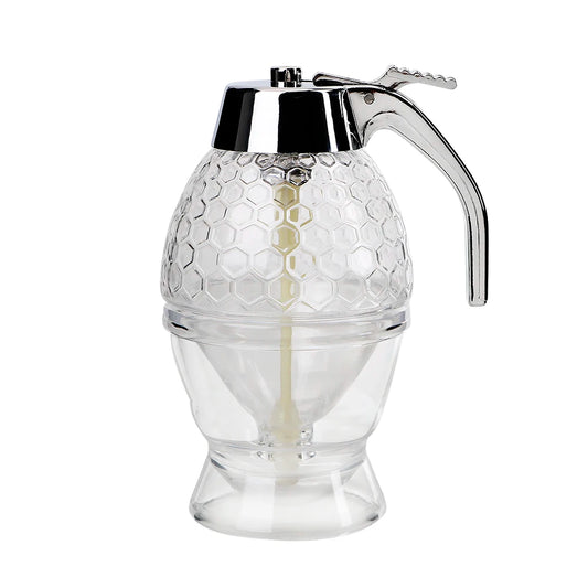 Storage Pot Stand Holder Bee Drip Dispenser Kettle Honey Jar Container Juice Syrup Cup Kitchen Accessories Squeeze Bottle
