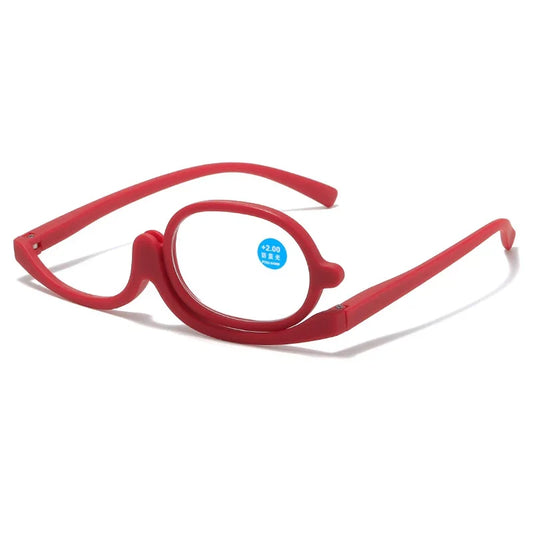 Magnifying Glasses Rotating Makeup Reading Glasses anti Blue Light Make-Up Presbyopic Eyeglasses Diopter +1.0 +1.5 +2.0 to +4.0