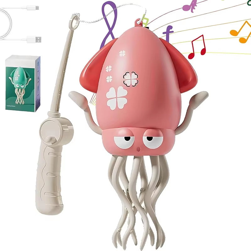 Electric Dancing Octopus Toy Automatic Swing Crawling Dancing Automatic Obstacle Avoidance Octopus Sensor Toy with LED Music Kid
