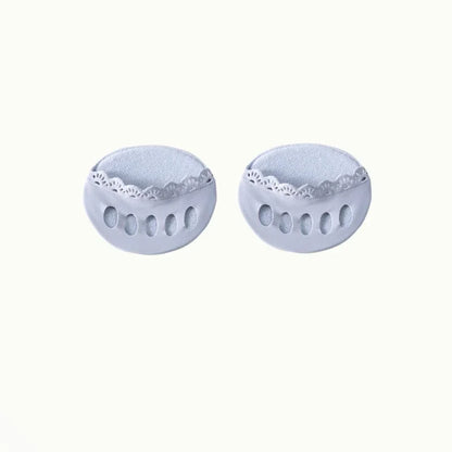 Forefoot Pads for Women High Heels Insoles for Feet Pain Care Five Toes Thin Breathable Ice Silk Invisible Socks Inserts 1Pair