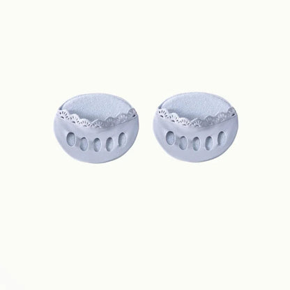 Forefoot Pads for Women High Heels Insoles for Feet Pain Care Five Toes Thin Breathable Ice Silk Invisible Socks Inserts 1Pair