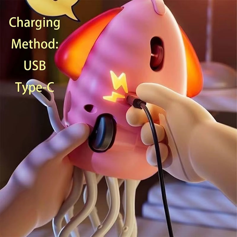 Electric Dancing Octopus Toy Automatic Swing Crawling Dancing Automatic Obstacle Avoidance Octopus Sensor Toy with LED Music Kid