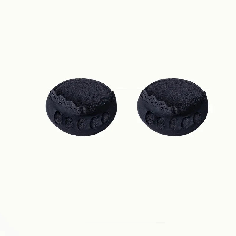 Forefoot Pads for Women High Heels Insoles for Feet Pain Care Five Toes Thin Breathable Ice Silk Invisible Socks Inserts 1Pair
