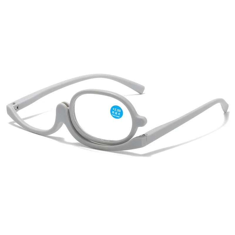 Magnifying Glasses Rotating Makeup Reading Glasses anti Blue Light Make-Up Presbyopic Eyeglasses Diopter +1.0 +1.5 +2.0 to +4.0