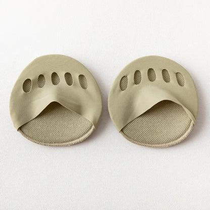 Forefoot Pads for Women High Heels Insoles for Feet Pain Care Five Toes Thin Breathable Ice Silk Invisible Socks Inserts 1Pair